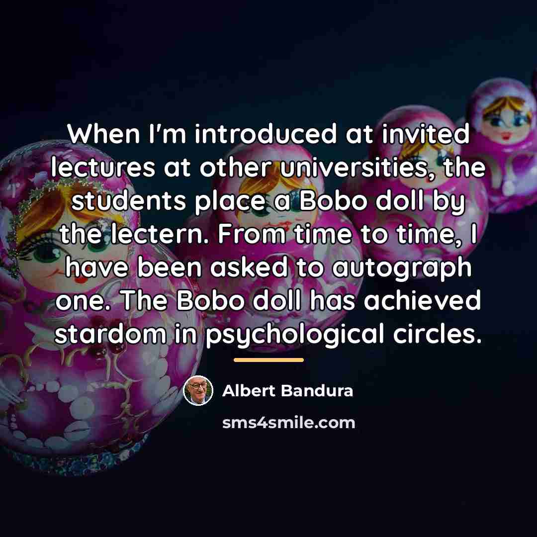 “When I'm introduced at invited lectures at other universities, the…” quote by Albert Bandura