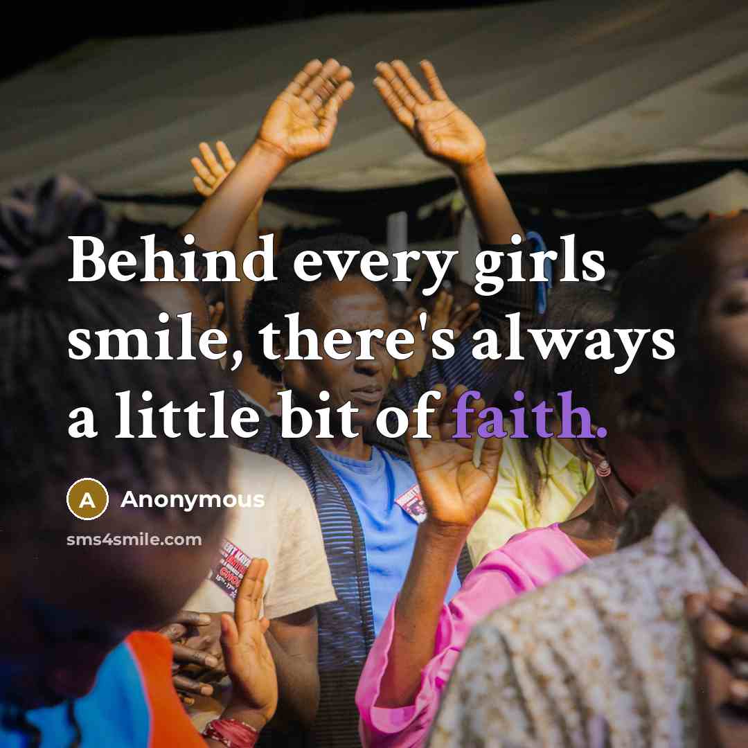 “Behind every girls smile, there's always a little bit of…” quote by Anonymous