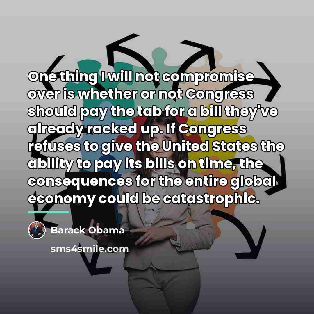 “One thing I will not compromise over is whether or…” quote by Barack Obama