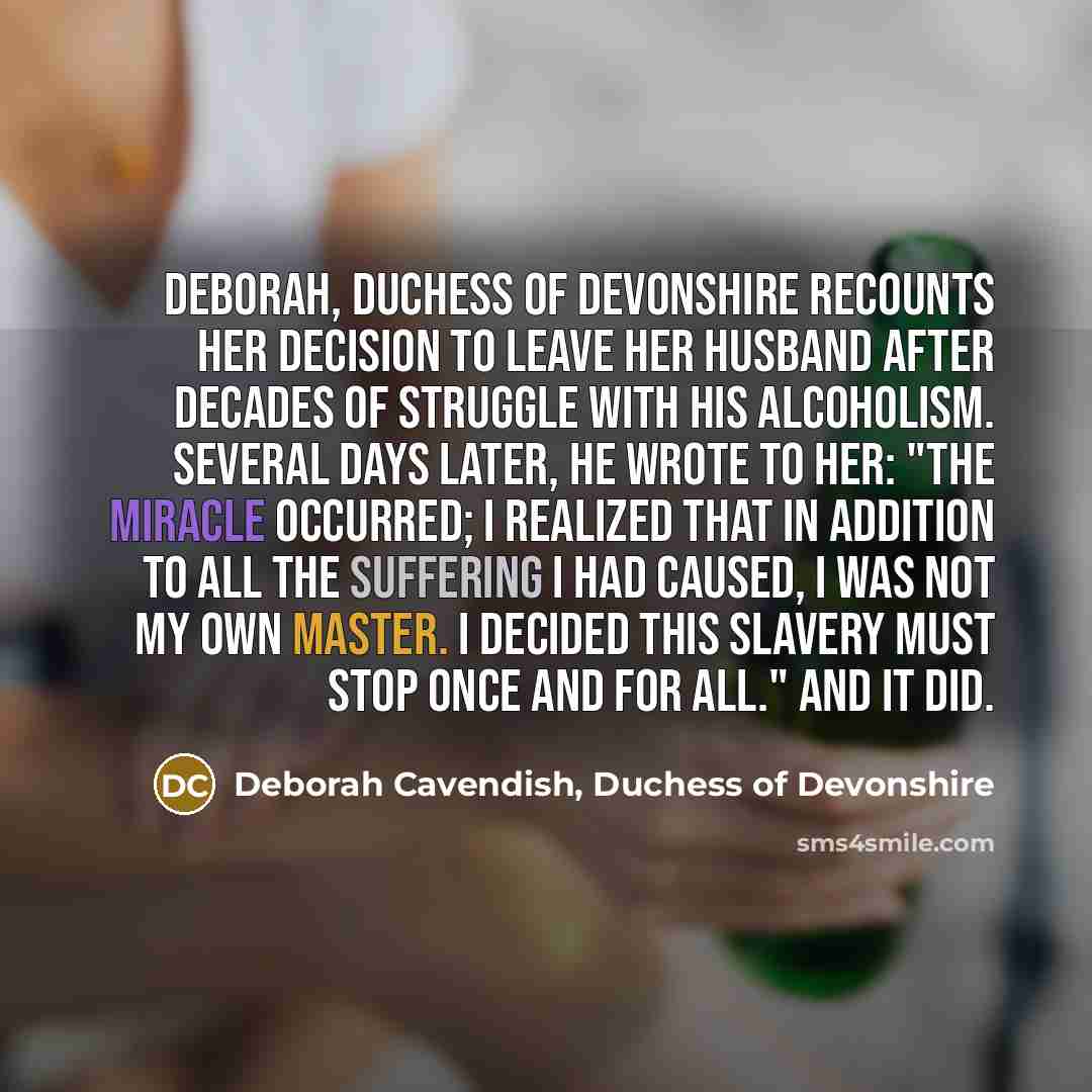 “Deborah, Duchess of Devonshire recounts her decision to leave her…” quote by Deborah Cavendish, Duchess of Devonshire