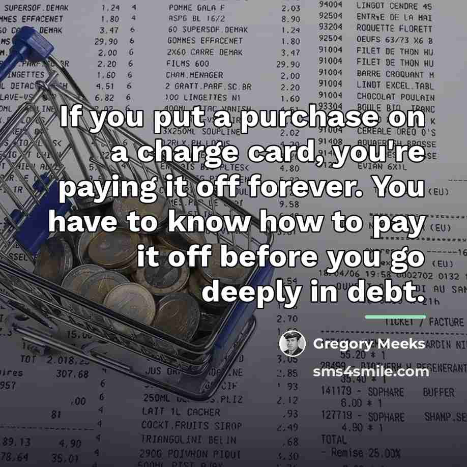 “If you put a purchase on a charge card, you're…” quote by Gregory Meeks