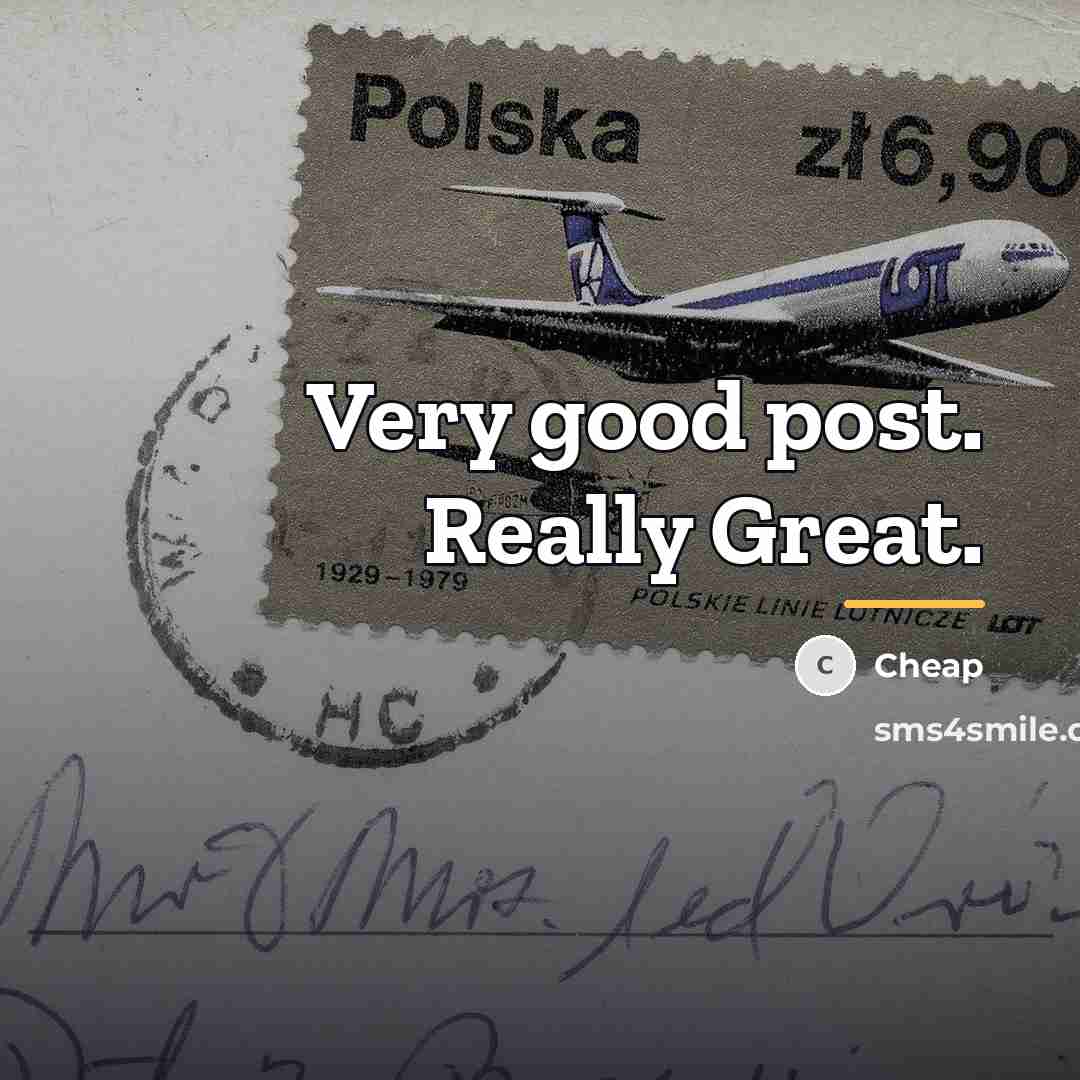 “Very good post. Really Great.…” quote by Cheap
