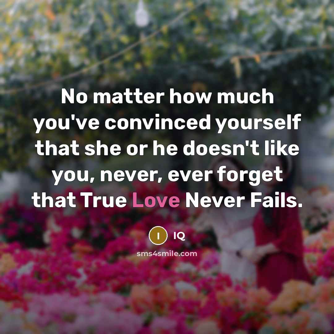 “No matter how much you've convinced yourself that she or…” quote by IQ