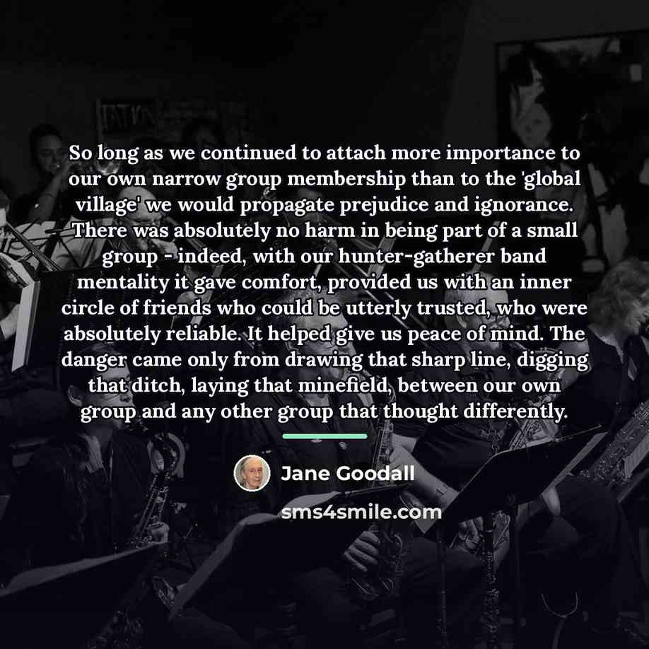 “So long as we continued to attach more importance to…” quote by Jane Goodall