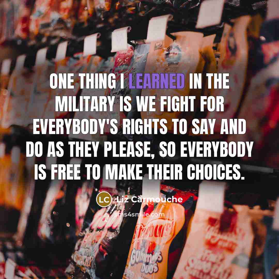 “One thing I learned in the military is we fight…” quote by Liz Carmouche