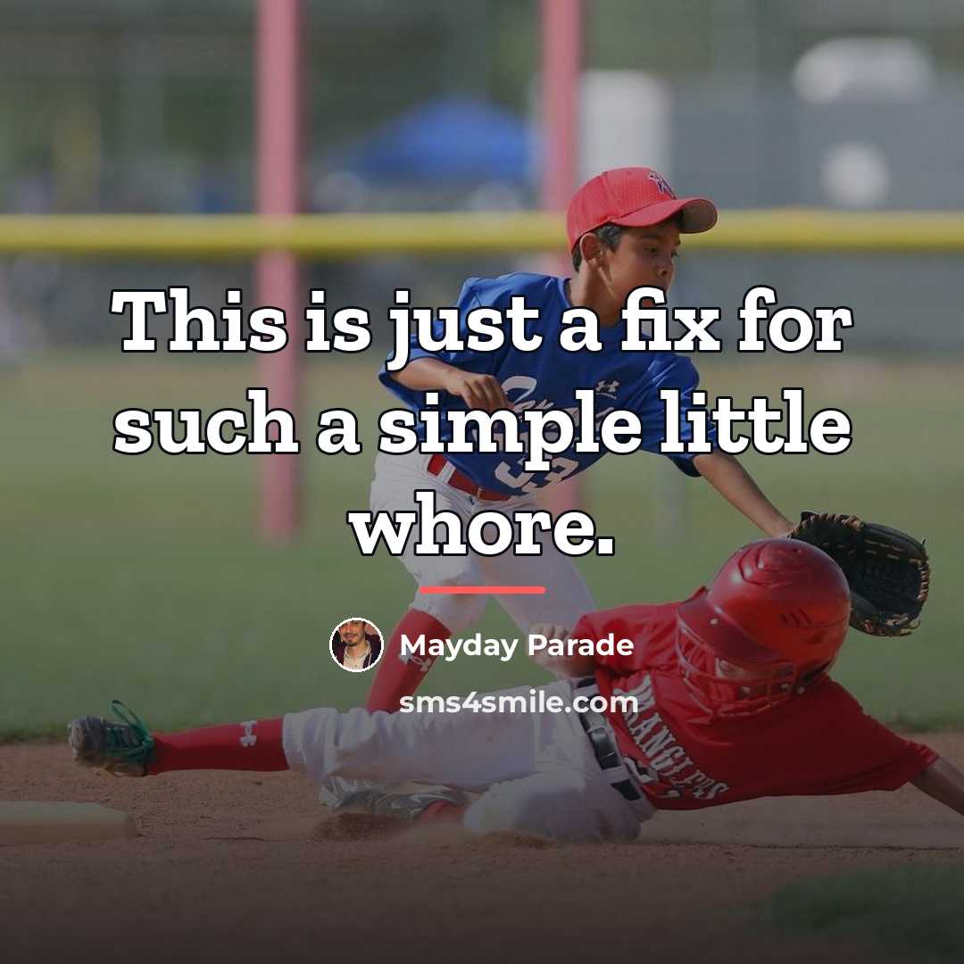 “This is just a fix for such a simple little…” quote by Mayday Parade