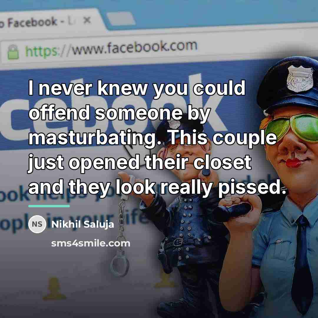 “I never knew you could offend someone by masturbating. This…” quote by Nikhil Saluja