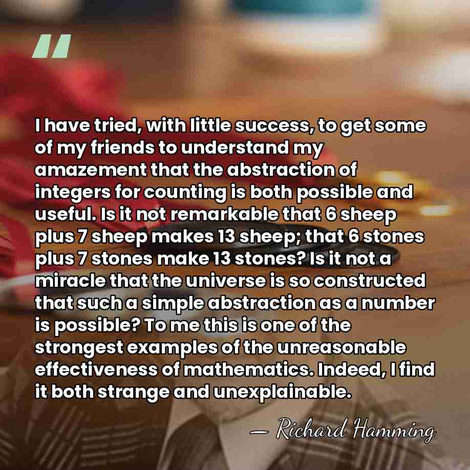 I have tried, with little success, to get some of my friends&hellip; - Richard Hamming