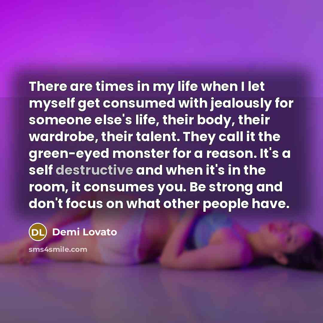 “There are times in my life when I let myself…” quote by Demi Lovato