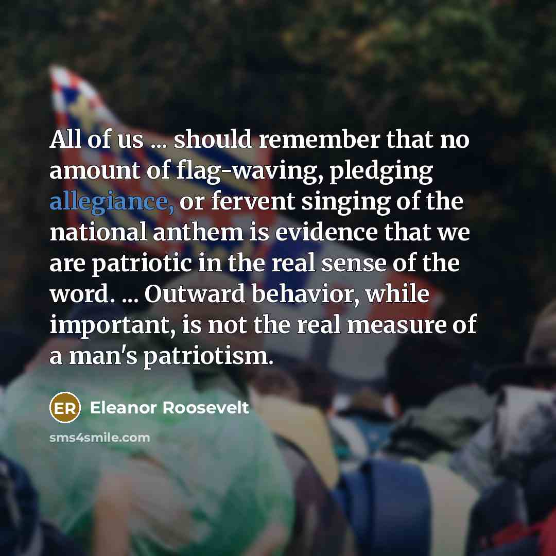 “All of us ... should remember that no amount of…” quote by Eleanor Roosevelt