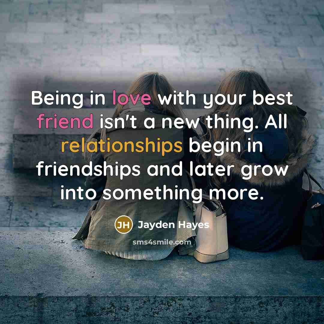 “Being in love with your best friend isn't a new…” quote by Jayden Hayes