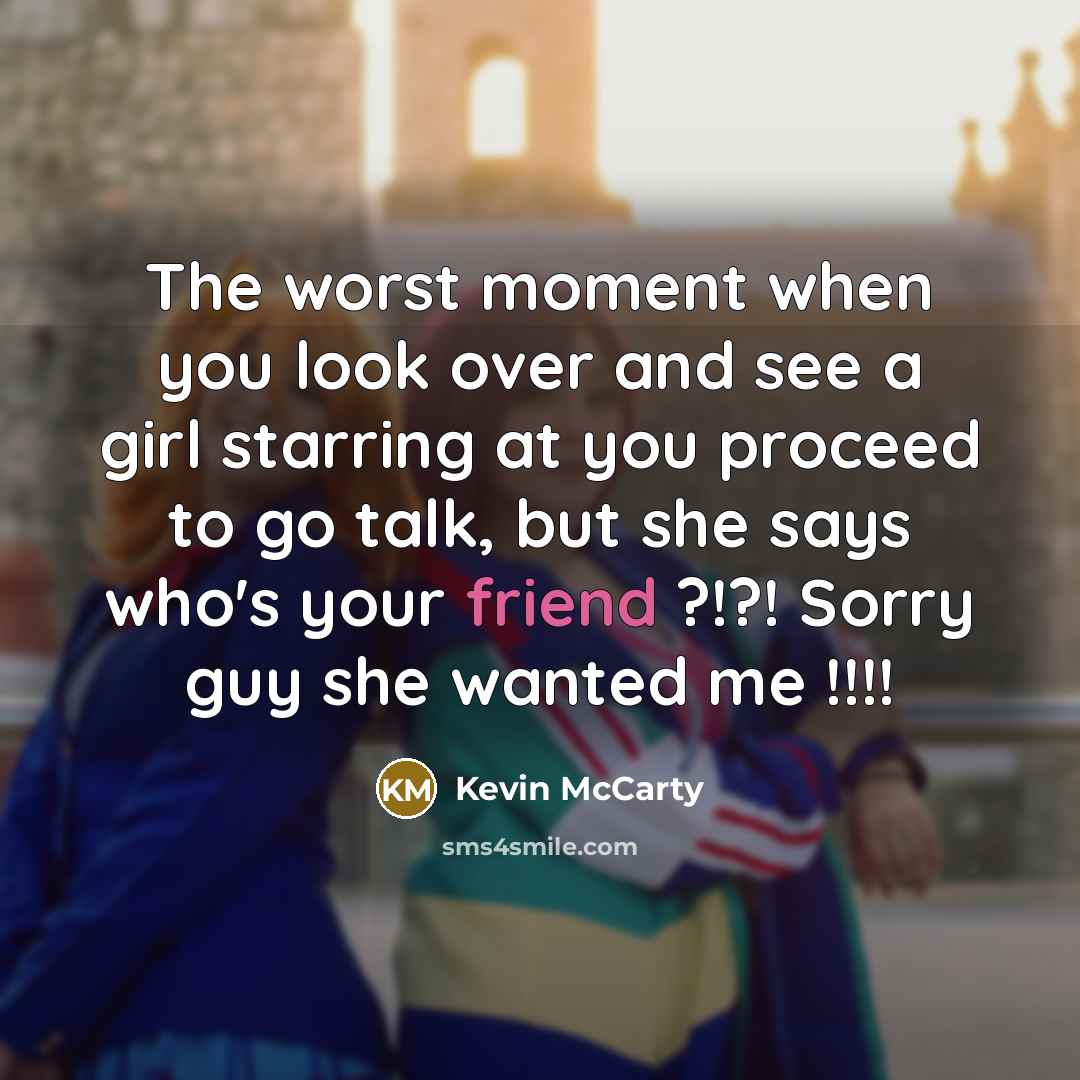 “The worst moment when you look over and see a…” quote by Kevin Mccarty