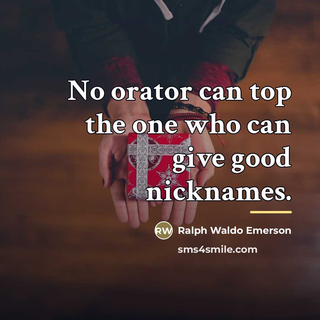 “No orator can top the one who can give good…” quote by Ralph Waldo Emerson
