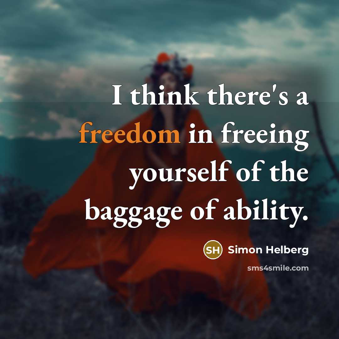 “I think there's a freedom in freeing yourself of the…” quote by Simon Helberg