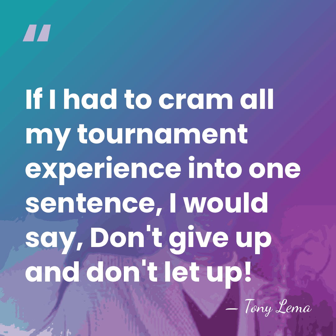 If I had to cram all my tournament experience into one sentence,&hellip; - Tony Lema