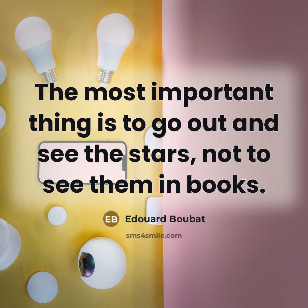 “The most important thing is to go out and see…” quote by Edouard Boubat