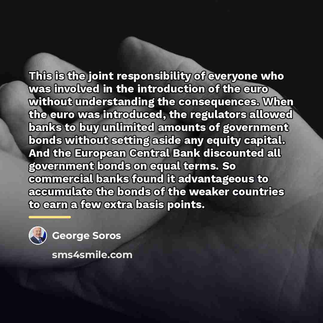 “This is the joint responsibility of everyone who was involved…” quote by George Soros