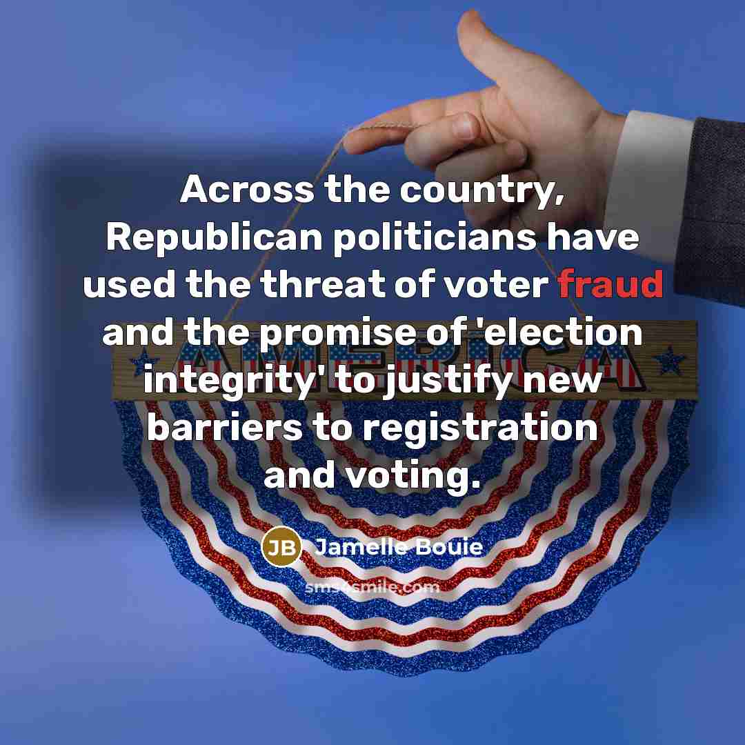 “Across the country, Republican politicians have used the threat of…” quote by Jamelle Bouie