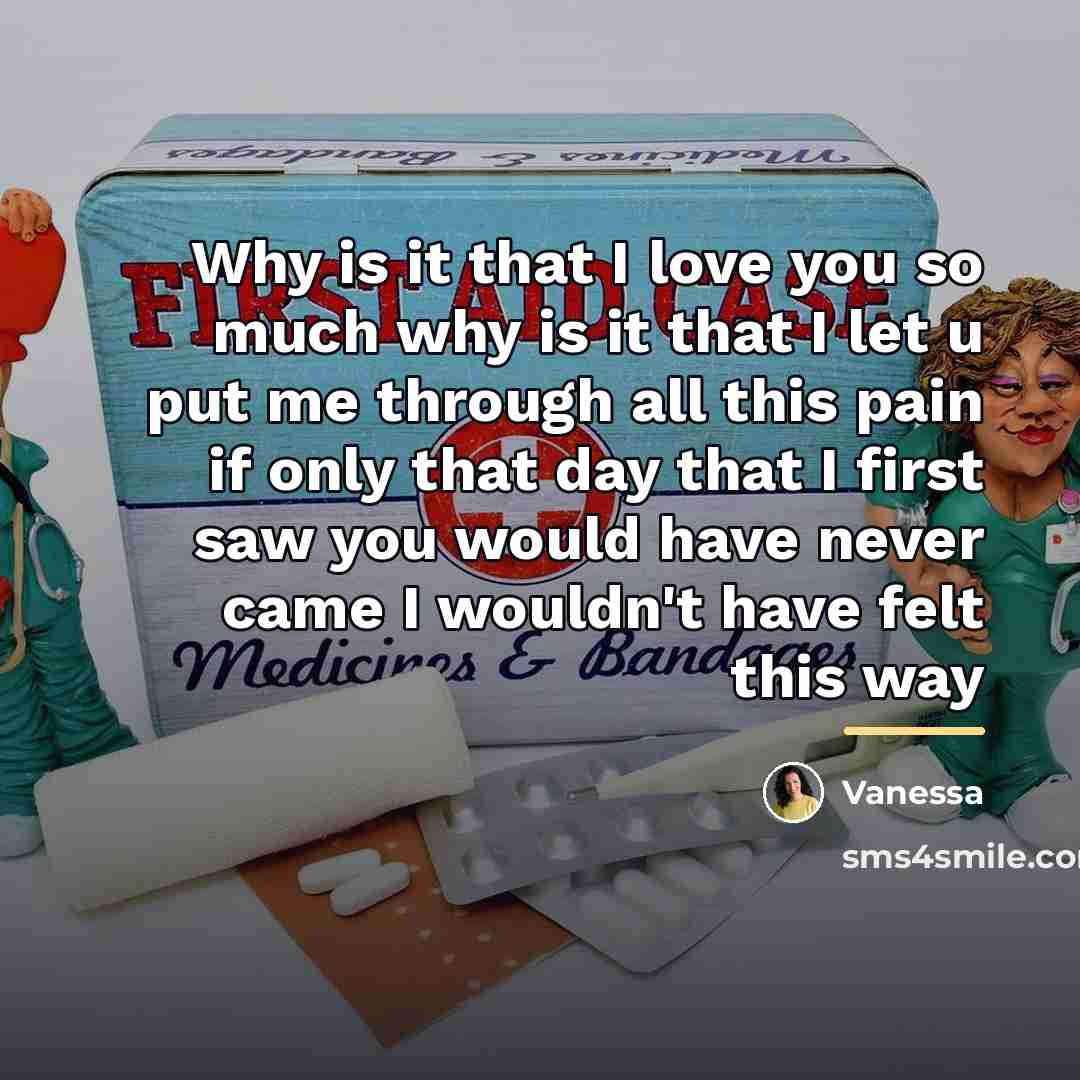“Why is it that I love you so much why…” quote by Vanessa