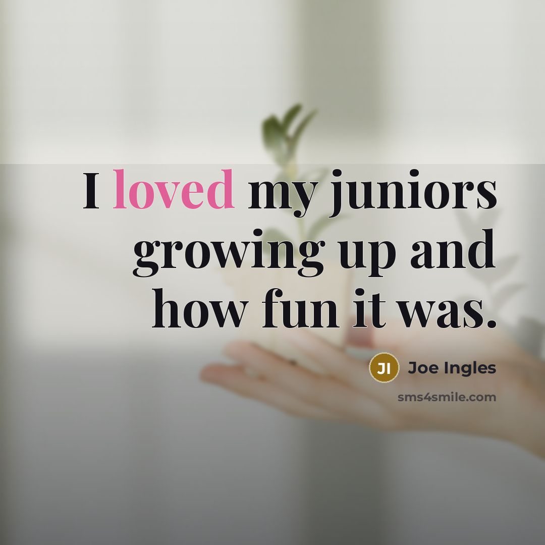 “I loved my juniors growing up and how fun it…” quote by Joe Ingles
