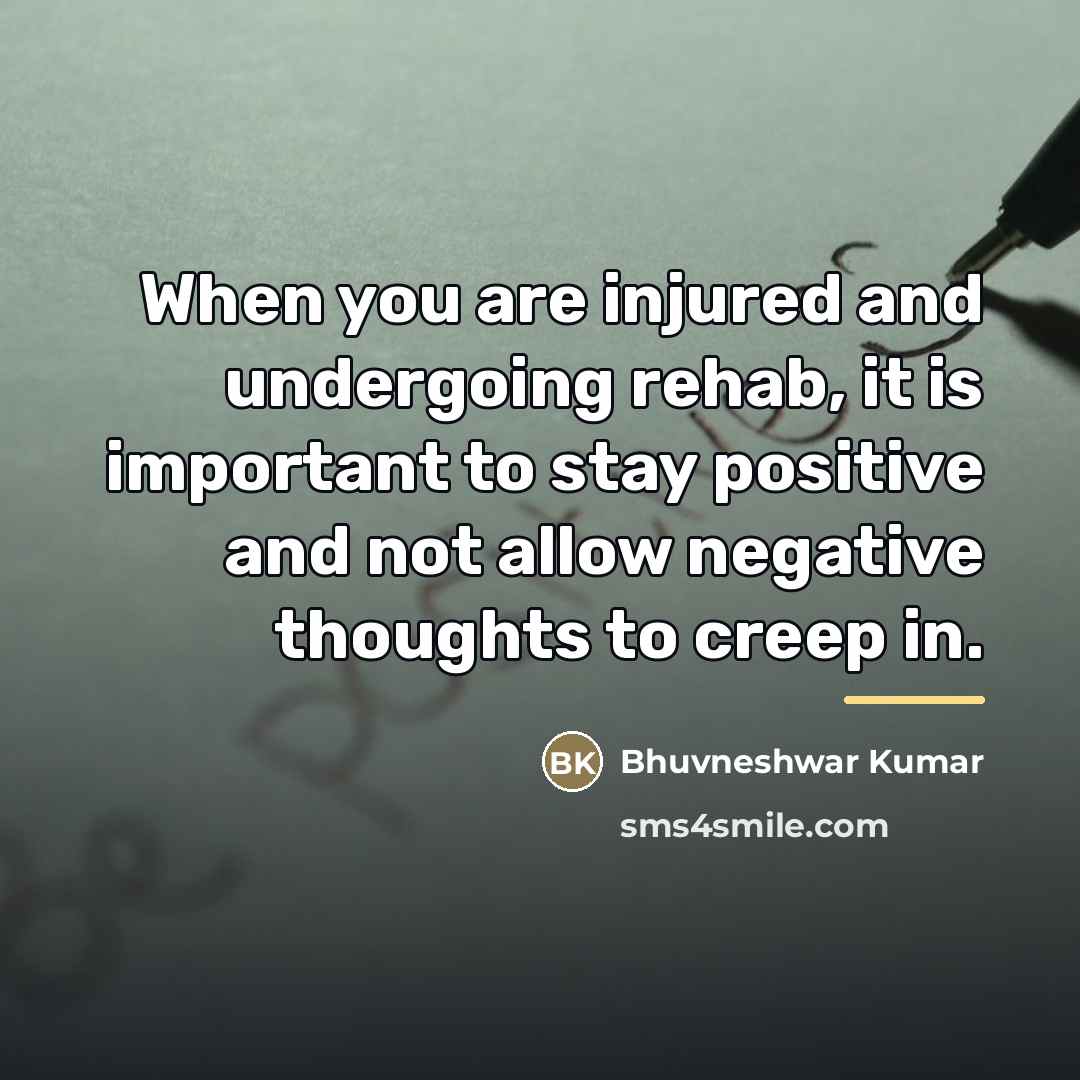 “When you are injured and undergoing rehab, it is important…” quote by Bhuvneshwar Kumar