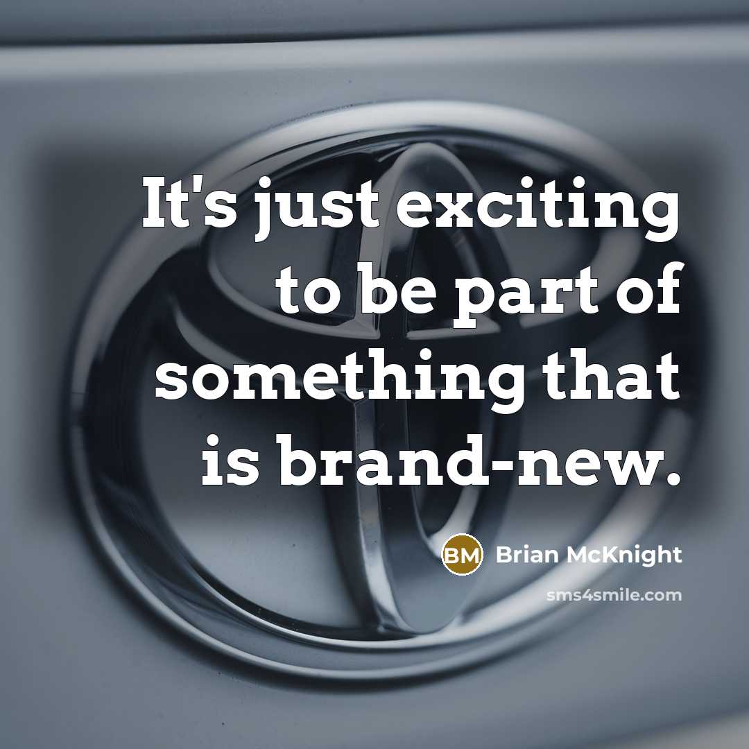 “It's just exciting to be part of something that is…” quote by Brian McKnight