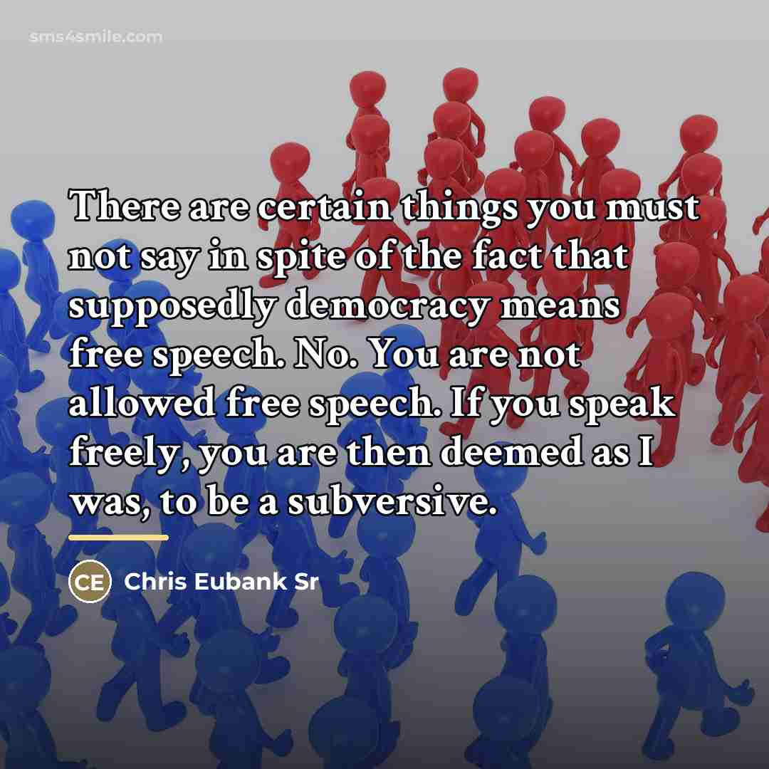 “There are certain things you must not say in spite…” quote by Chris Eubank Sr