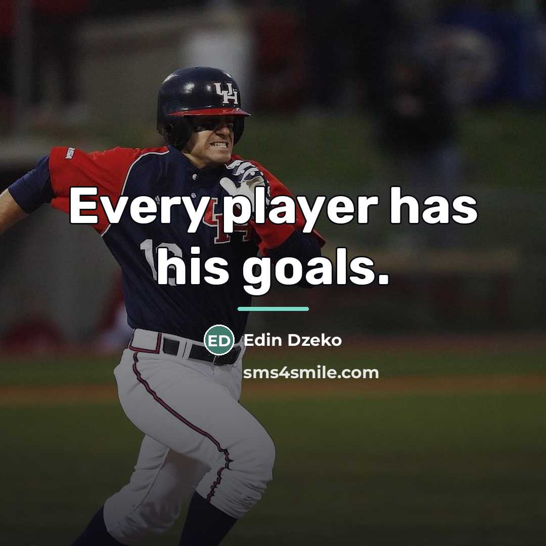 “Every player has his goals.…” quote by Edin Dzeko