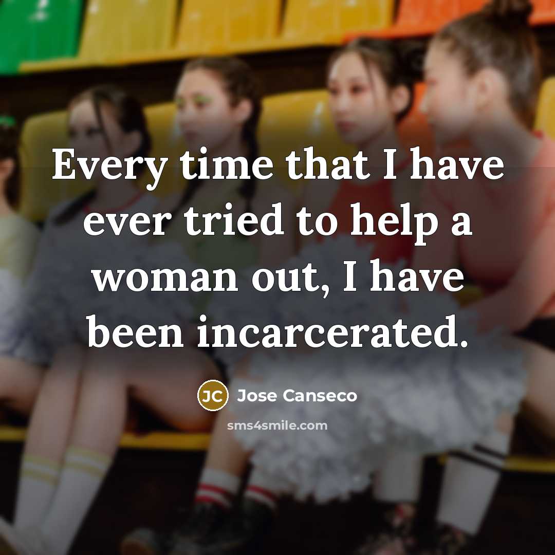 “Every time that I have ever tried to help a…” quote by Jose Canseco