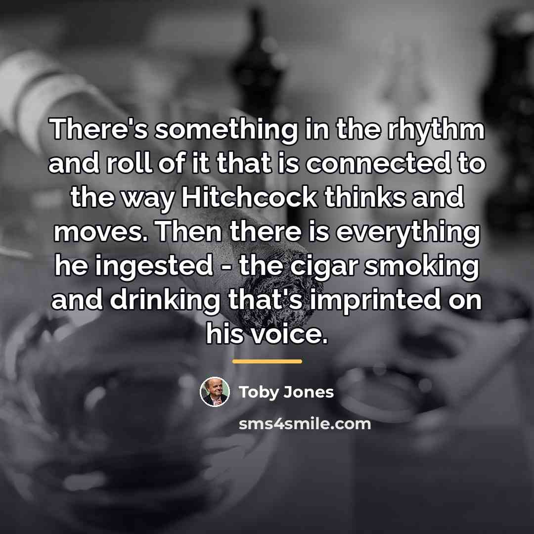 “There's something in the rhythm and roll of it that…” quote by Toby Jones