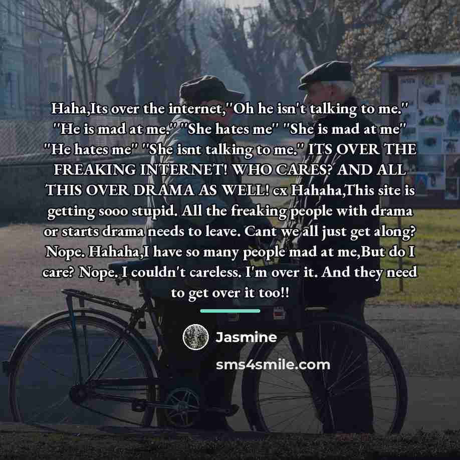 “Haha,Its over the internet,''Oh he isn't talking to me.'' ''He…” quote by Jasmine