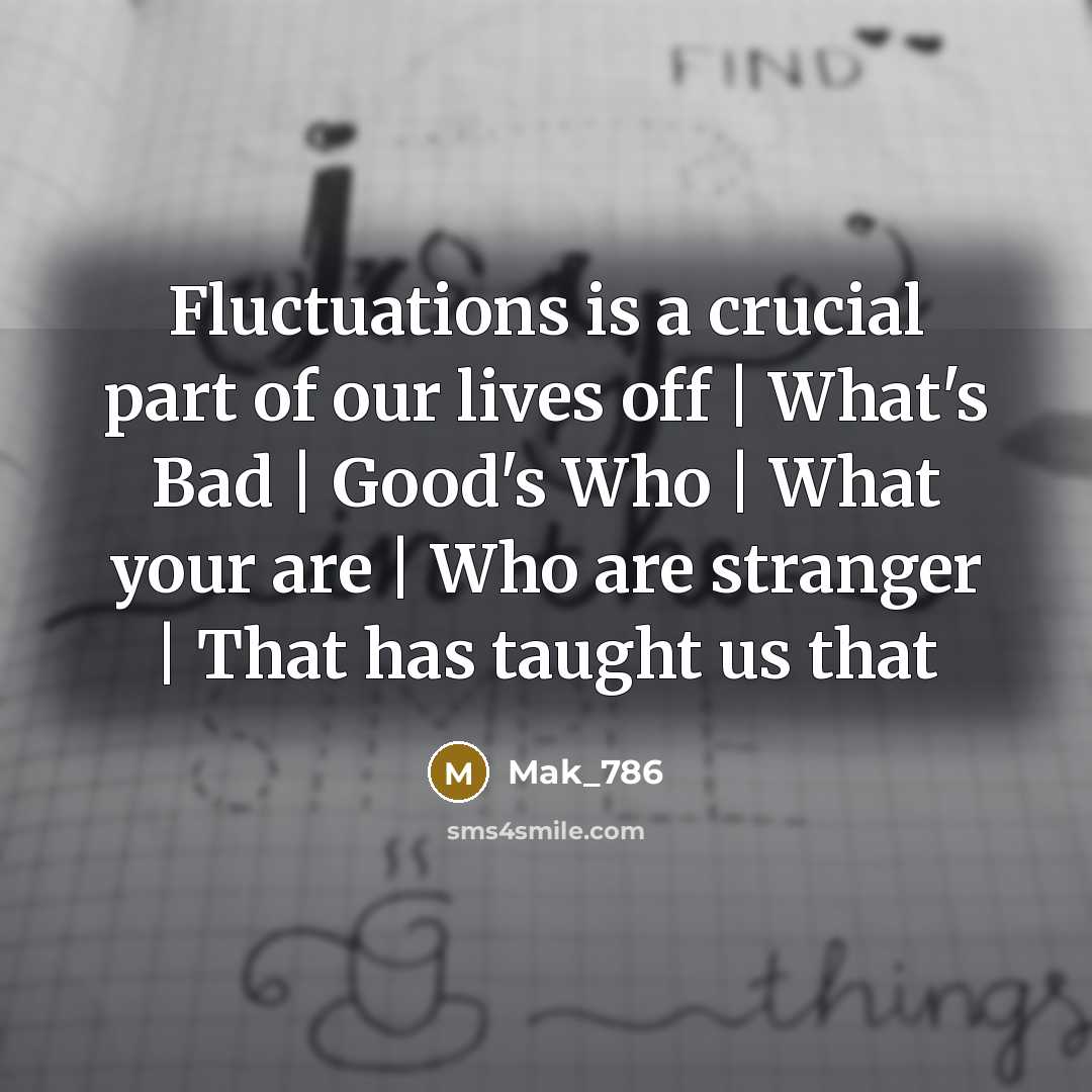 “Fluctuations is a crucial part of our lives off |…” quote by Mak_786