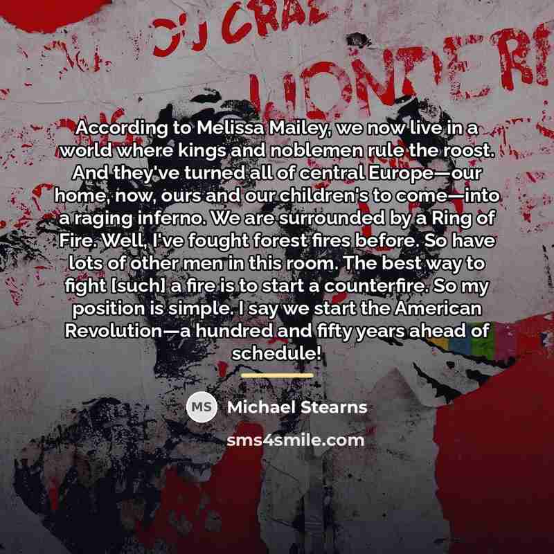 “According to Melissa Mailey, we now live in a world…” quote by Michael Stearns