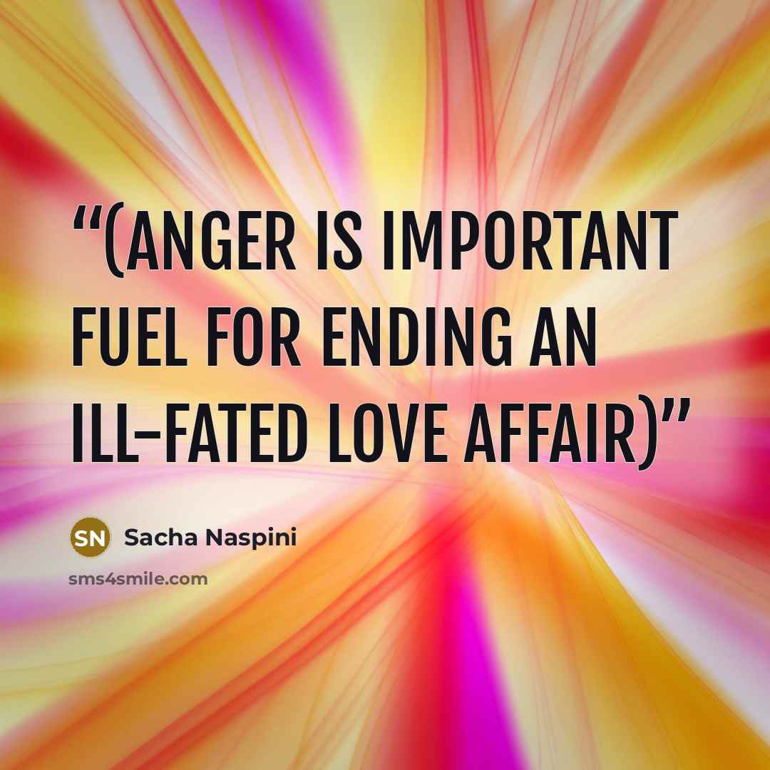 “(anger is important fuel for ending an ill-fated love affair)” quote by Sacha Naspini