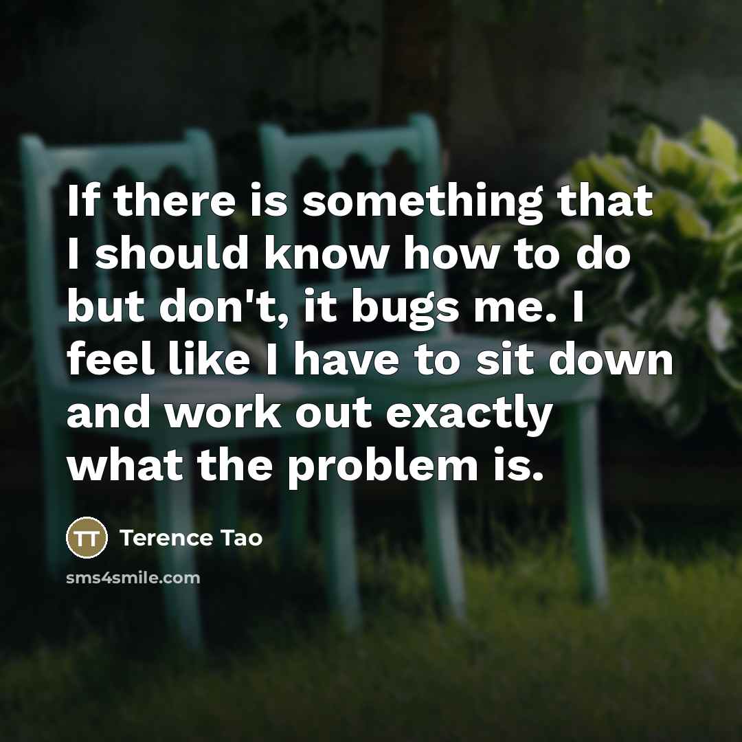 “If there is something that I should know how to…” quote by Terence Tao