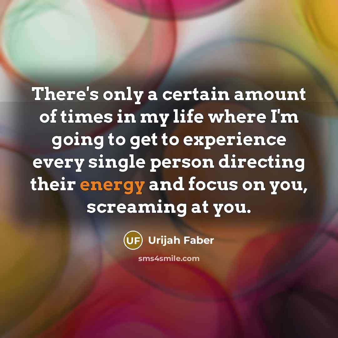 “There's only a certain amount of times in my life…” quote by Urijah Faber