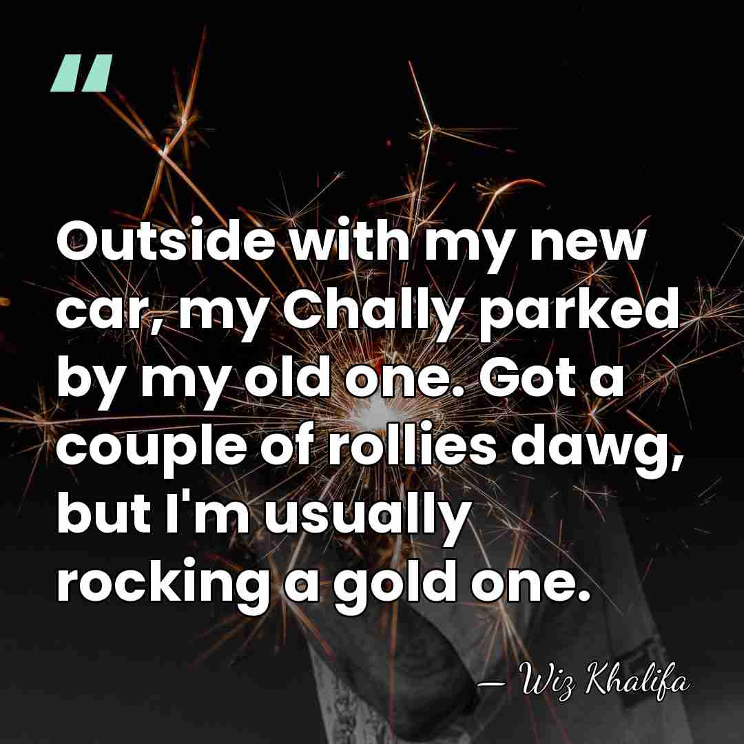 Outside with my new car, my Chally parked by my old one.&hellip; - Wiz Khalifa