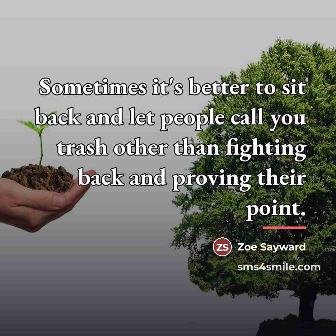 “Sometimes it's better to sit back and let people call…” quote by Zoe Sayward