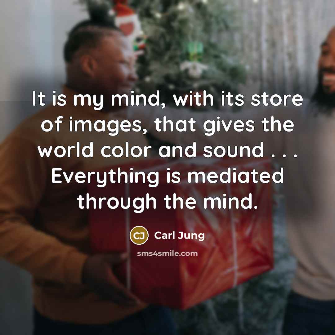 “It is my mind, with its store of images, that…” quote by Carl Jung