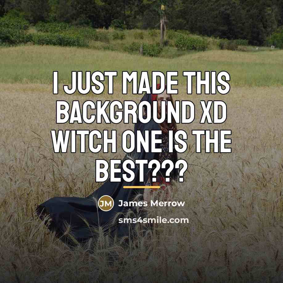 “I just made this background xD witch one is the…” quote by James Merrow
