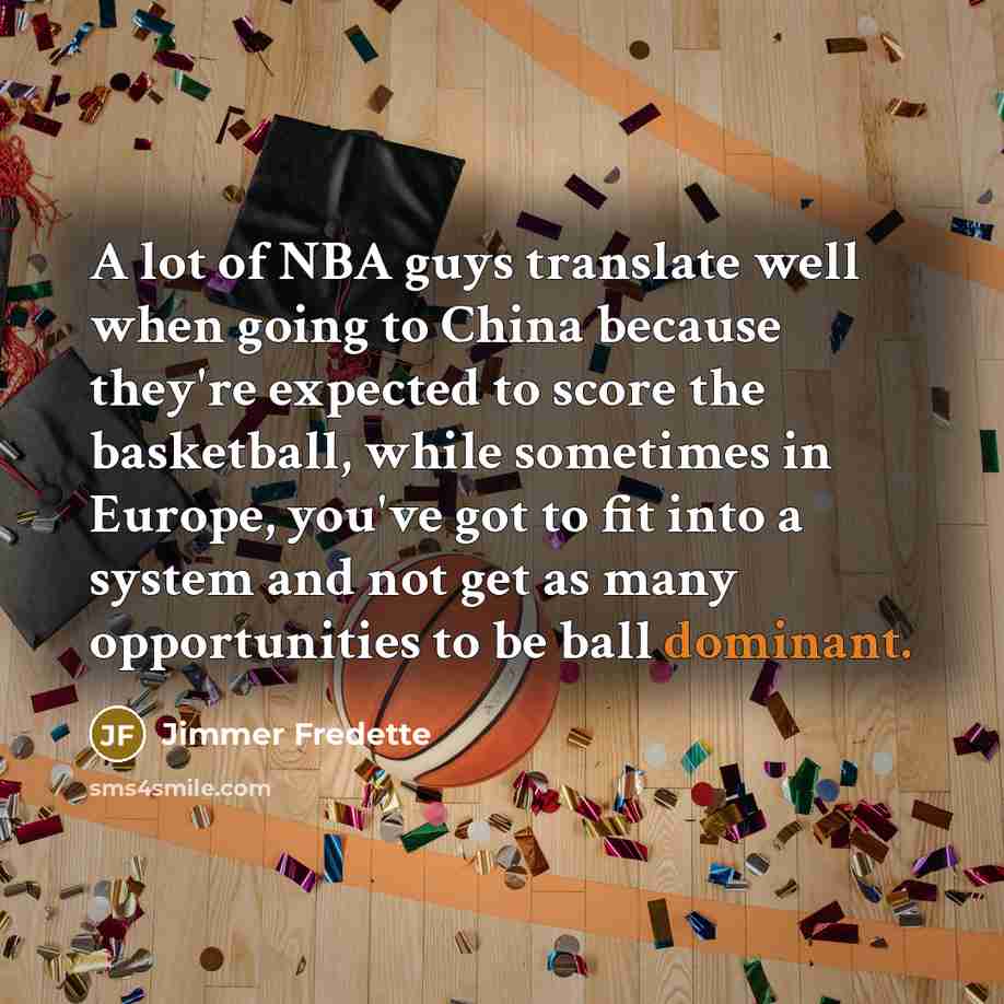 “A lot of NBA guys translate well when going to…” quote by Jimmer Fredette