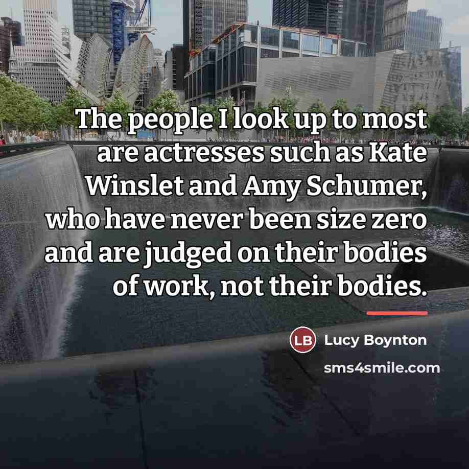 “The people I look up to most are actresses such…” quote by Lucy Boynton