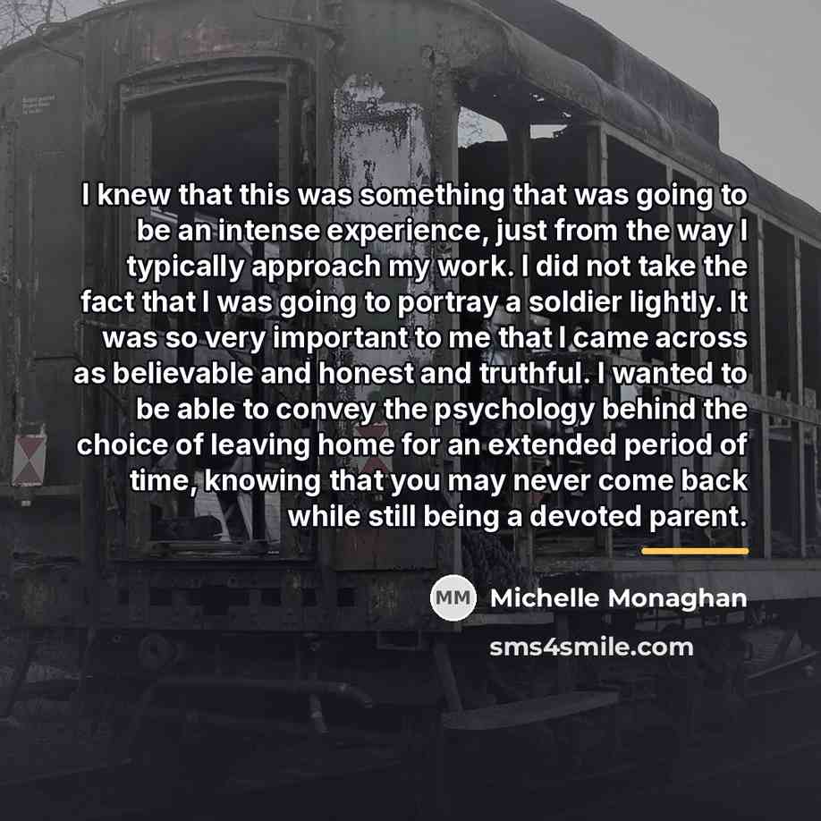 “I knew that this was something that was going to…” quote by Michelle Monaghan