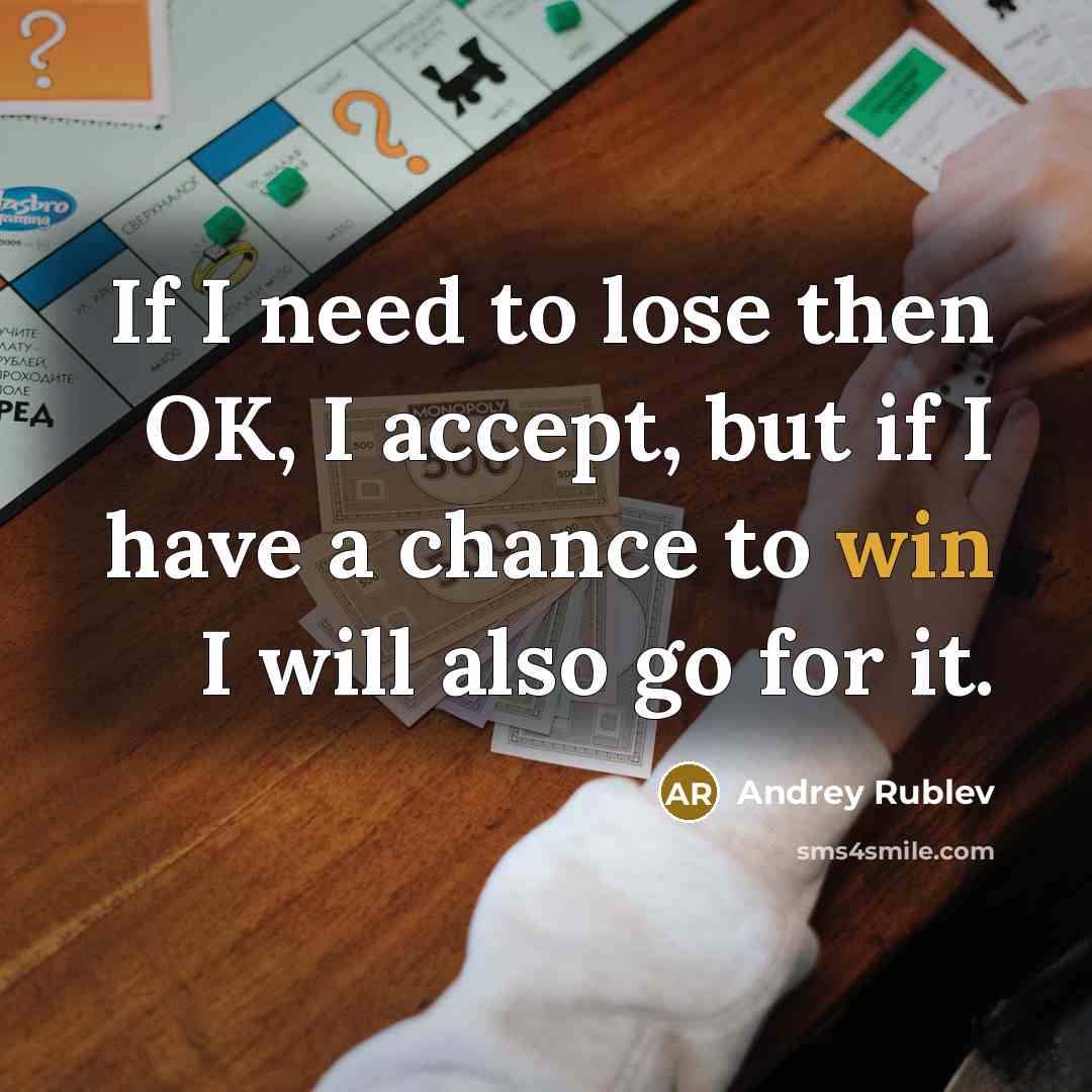 “If I need to lose then OK, I accept, but…” quote by Andrey Rublev