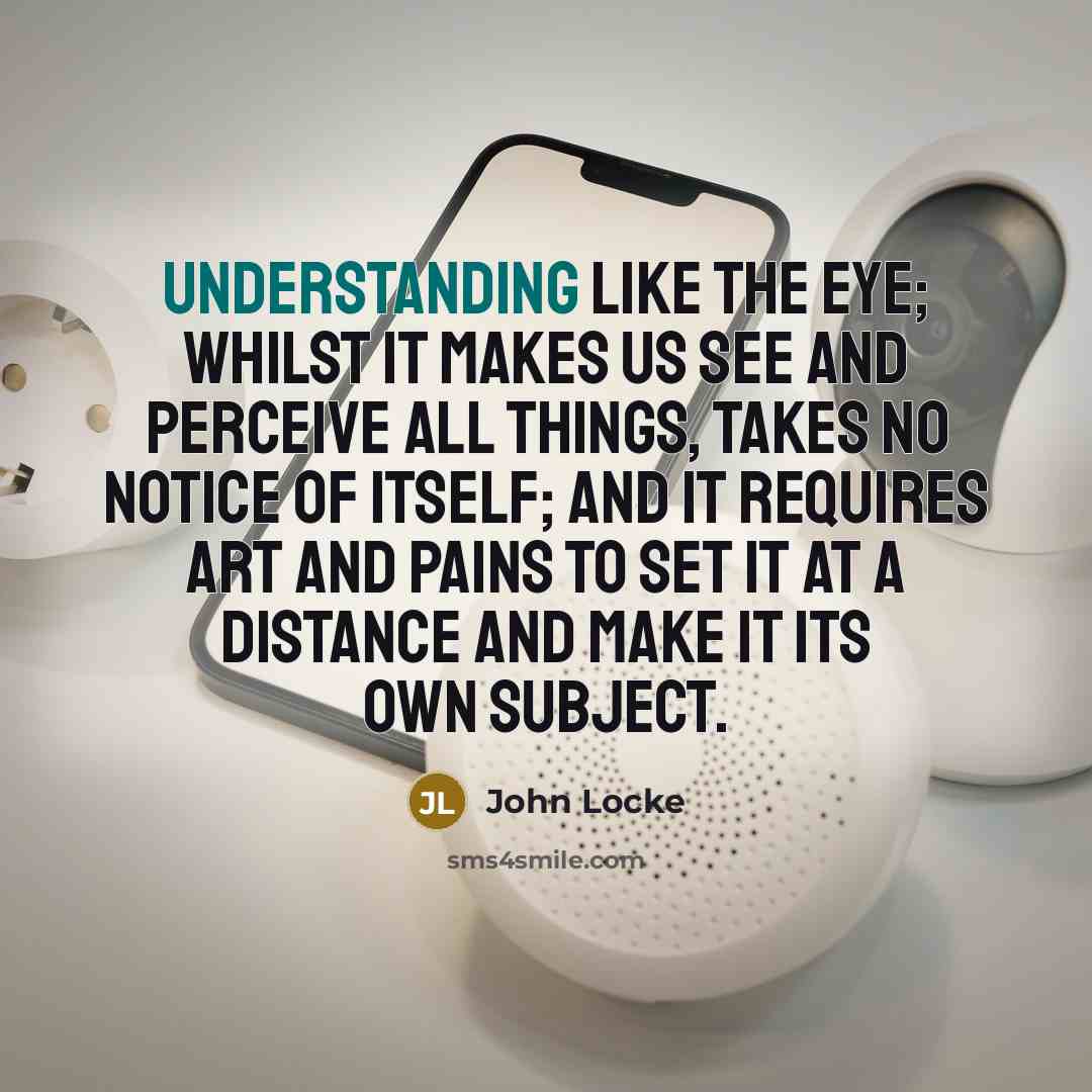 “Understanding like the eye; whilst it makes us see and…” quote by John Locke