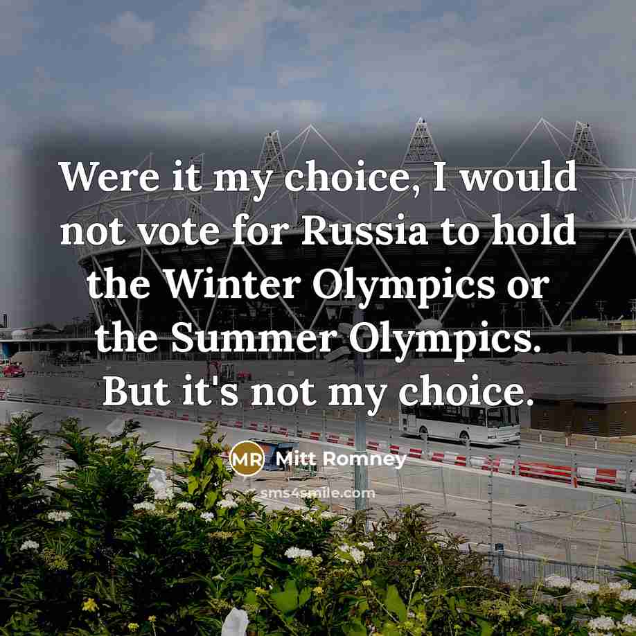 “Were it my choice, I would not vote for Russia…” quote by Mitt Romney