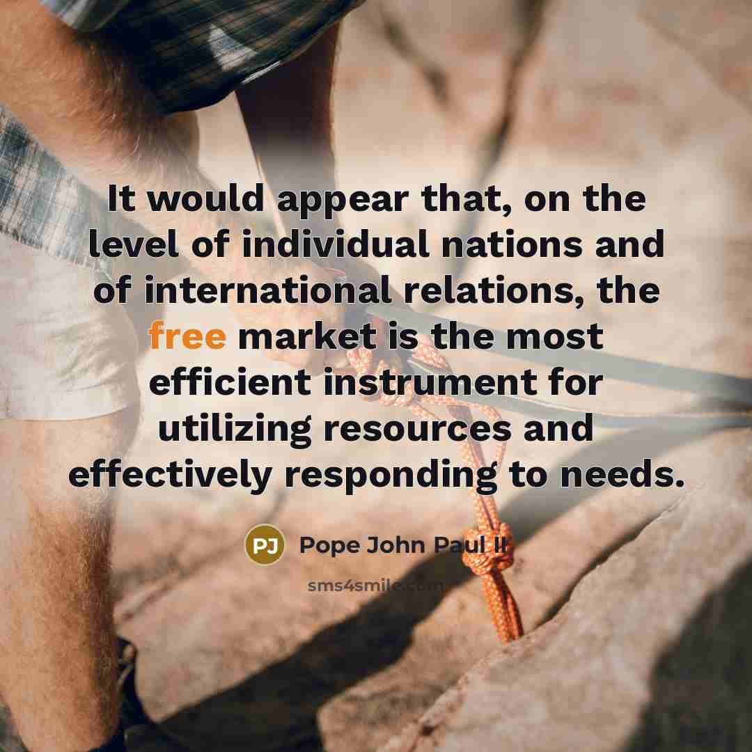 “It would appear that, on the level of individual nations…” quote by Pope John Paul II