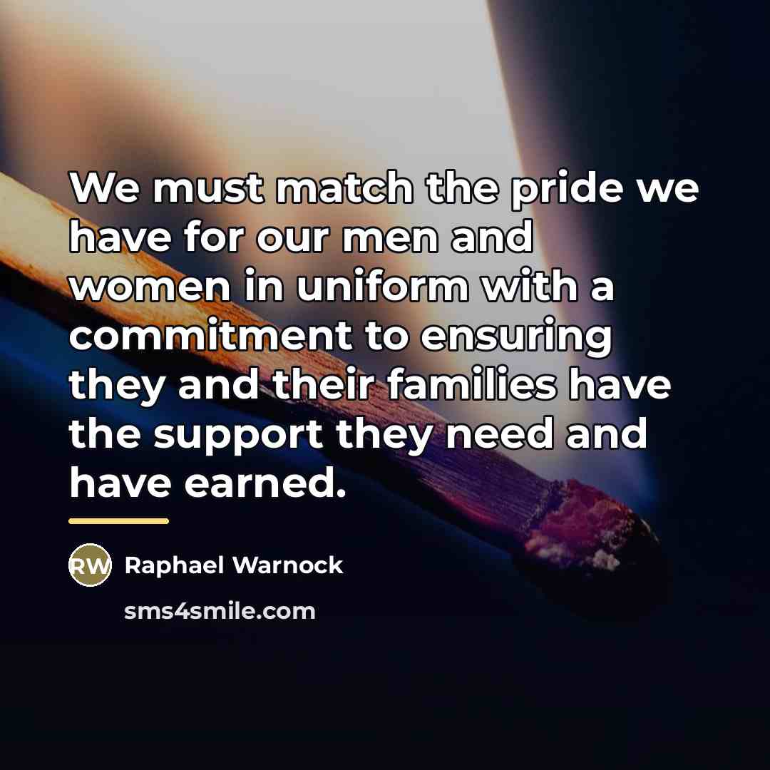 “We must match the pride we have for our men…” quote by Raphael Warnock