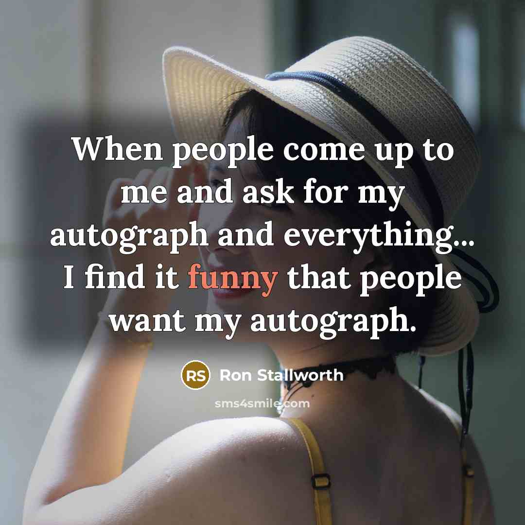 “When people come up to me and ask for my…” quote by Ron Stallworth