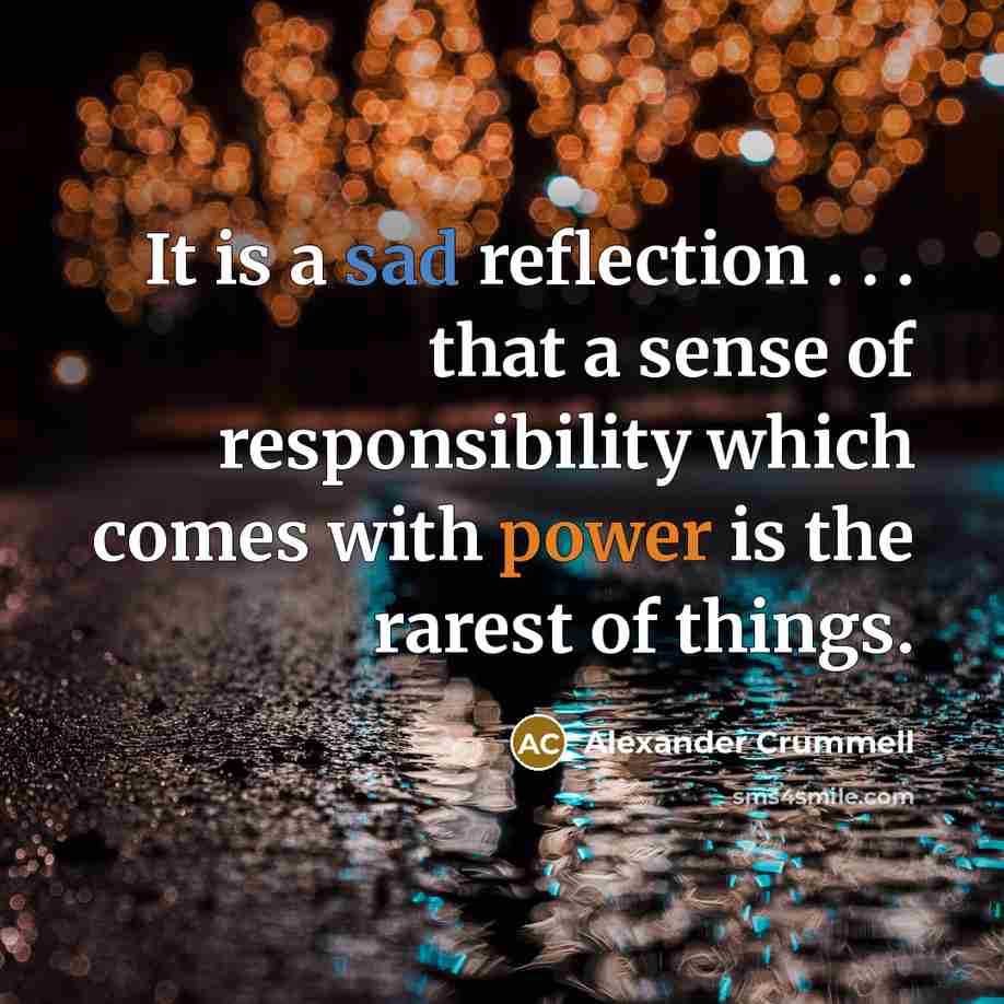 “It is a sad reflection . . . that a…” quote by Alexander Crummell